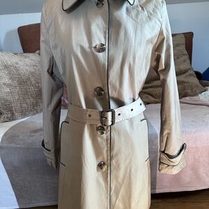 Ralph Lauren Tan Trench Coat with Belt and Epaulettes